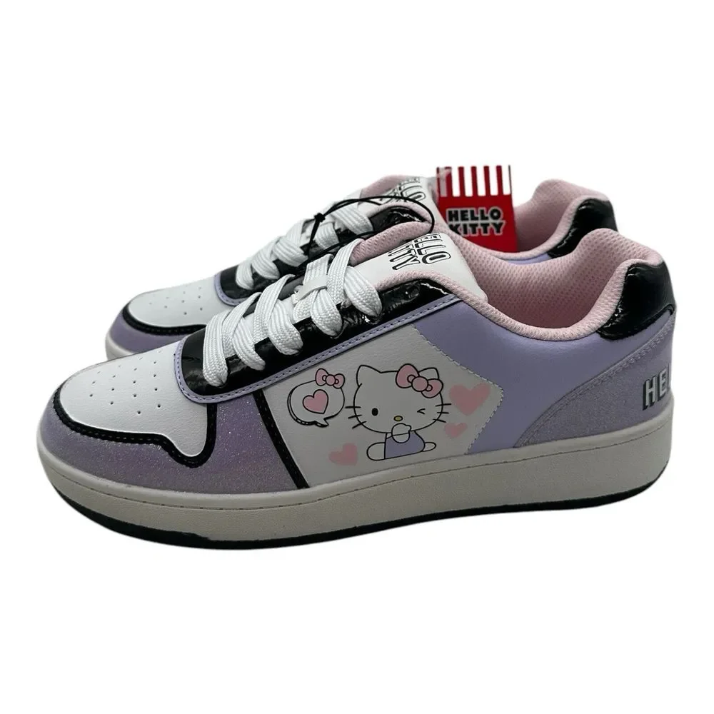 Sanrio Hello Kitty Court Sneakers Women's Size 9 Purple Lace Up‎ Shoes